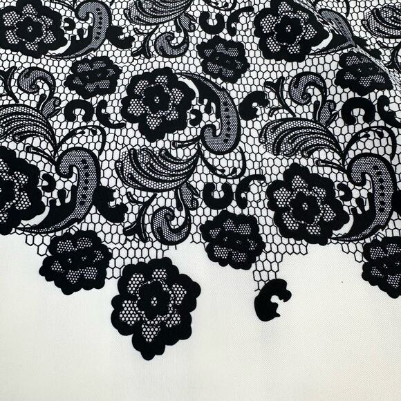 Cracked Wheat Skort Womens 14 White Navy Blue Floral Pull On Activewear - Picture 8 of 10